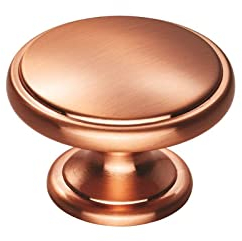 Carlisle Brass FTD524SCO Fingerspitzen-Oxford-Knauf, satiniertes Kupfer, 38 mm