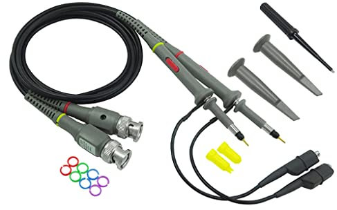 2 Pack P6100 100MHz Oscilloscope Probe 10:1 And 1:1 For Rigol Atten Owon