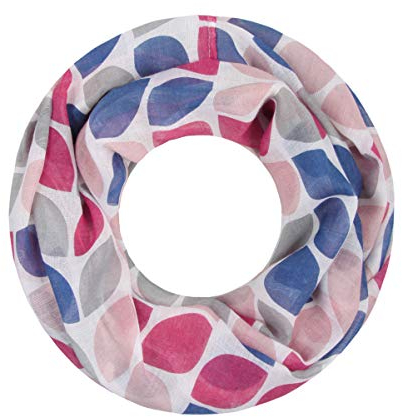 Majea Damen Loop Schal Schlauchschal Halstuch (880024) (rosa 6)