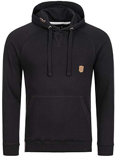 Indicode Herren Litcham Modernes Sweatshirt Hoodie mit Kapuze und Kordelzug | Moderner Hoodie mit Kordelzug und bequemer Passform, Kapuzenpullover, Freizeitpullover, lässiges Sweatshirt für Männer