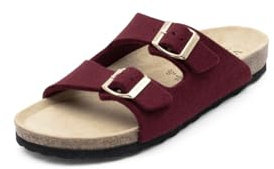 VITAFORM Pantoletten Unisex Weite H Wollfilz bordeaux, 36