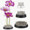 JUSTDOLIFE Blumenfrösche Edelstahl Blumenfrosche Kenzan Blumenvase Runde Metall Blumenarrangement Werkzeug Pin Halter Ikebana Blumennadel Frösche für Vase Blumenarrangements Zuhause DIY Handwerk