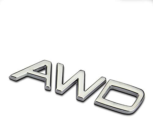 cicisame 1 x 3D-Metall-Aufkleber für Volvo S40 S60 S80 V40 V50 V60 S90 C30 XC40 XC60 XC70 XC90 Auto-Emblem Zubehör (AWD)