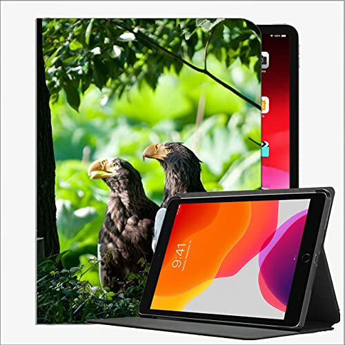 Caso per iPad (Modello da 9,7 pollici, 2018/2017, 6 ° / 5a generazione), Erba predatore degli uccelli Nascondere il legno # 7 Caso Custodia sottile per iPad 9.7 pollici