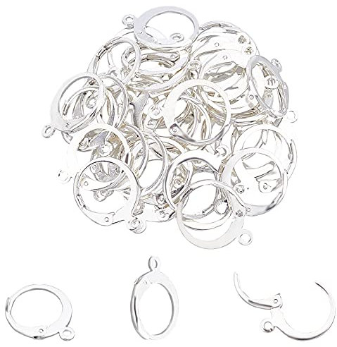 UNICRAFTALE 40pcs Pendientes de Acero Inoxidable Ganchos Resultados Accesorios para Pendientes Hipoalergénicos Leverback para Pendientes de Bricolaje Fabricación de Joyas Artesanía