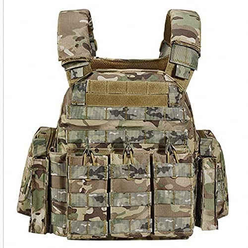 MAOTN Combat Tactical Vest,Molle Bulletproof Military Plate Carrier,Airsoft Paintball Vest-All Detachable,Style1,One Size
