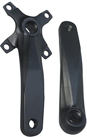Perfeclan MTB-Fahrrad-Kurbelgarnitur Fahrrad-Kurbelgarnitur linker und rechter Kurbelarm Aluminiumlegierung 104 BCD hochfest, 152 mm