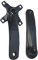 Perfeclan MTB-Fahrrad-Kurbelgarnitur Fahrrad-Kurbelgarnitur linker und rechter Kurbelarm Aluminiumlegierung 104 BCD hochfest, 152 mm