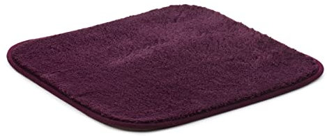 Gözze - Premium Rutschfester Badteppich, RIO, 100% Microfaser, 50 x 45 cm - Beere