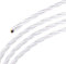 sourcing map 16.4Ft Twisted Cloth Covered Wire, 18/3 Cloth Covered Electrical Wire Vintage Industrial Electronic Wire Cloth Cord Cable for Pendant Light DIY Project, White