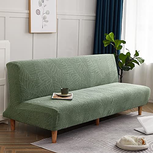 Hengqiyuan Sofabezug Ohne Armlehnen Wasserdichter Dreidimensionaler Jacquard-Sofabezug, Geeignet für Sofas mit Einer Länge von 160-190 cm,Grün