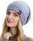 SEAUR Damen Beanie Mütze Winter Lang Lässige Strickmütze Fleece Gefüttert Wintermütze Warm Weich - Farbverlauf Lila