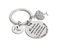 JRZDFXS Cadeau Papa Noel,Porte clef Papa je t'aime，Papa Porte-clés Cadeau,Porte-clés de de Papa,Cadeau de fête des pères,Cadeaux d'anniversaire,Cadeaux de Famille (1)
