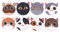 8 STK Diamond Painting Untersetzer, Diamant Art Painting Untersetzer, Getränke Untersetzer, Diamant Malerei Glasuntersetzer zum Basteln für Tassen, Vasen, Kerzen, Anfänger, Erwachsene, Kinder - Katze