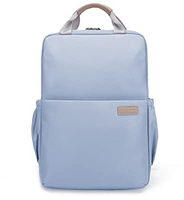 NICOLE & DORIS Rucksack Damen Laptop Rucksack 15,6 Zoll Leichtgewicht College Rucksack Schulrucksack Wasserdichte Reise Daypack Backpack Schule Arbeit Business Blau