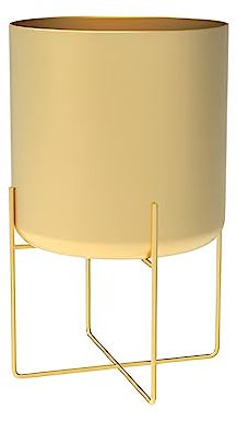 WUUISDNX Gold Plant Stand with Pot Fashion Light Luxury Multi-Functional Floor Type Succulent Nordic Style Metal Planter, Gold
