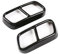 ANRAM Endrohrabdeckung Auspuffblende Für BMW F01 Serie 7 2009 2010 2011 2012 2013 2014,Schalldämpfer Auspuffrohrabdeckung Trim Car Styling Externes ZubehöR