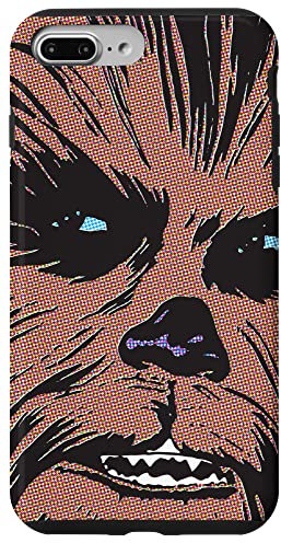 iPhone 7 Plus/8 Plus Star Wars Chewbacca Chewie Face Comic Book Black Case