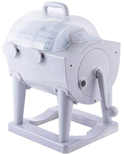 Machine à Laver Manuelle, Machine à Laver Manuelle, Mini Machine à Laver Non électrique bouclée à la Main, Machine à Laver à Tambour avec évacuation, adaptée, sans électricité, Pat