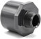Baumaxxe PVC Reduziermuffe I 50/63 mm x 1 Zoll I Klebefitting und Verschraubung I Rohrmuffe mit 2 -Anschlüssen I Außengewinde 1 Zoll I bm176