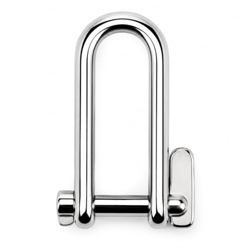 DAUMLINK® Grilli con chiave di sicurezza, Acciaio inox A4, 6 mm | AISI 316, Connettori per catene e cime, Accessori nautici anticorrosione, Set da 2