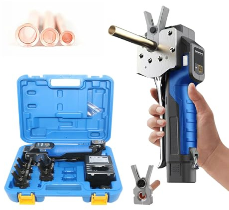 Kit D'outils D'évasement électrique,Extenseur de Tube en Cuivre pour Climatiseur,Expander de tube de tuyau de cuivre,Outil d'évasement Excentrique Rapide,pour tuyaux Souples en cuivre/Laiton,5Chucks