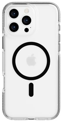 Tech21 EvoCrystal for iPhone 16 Pro Max Compatible with MagSafe - Impact Protection Case 15x Military Standard Tested - in Black