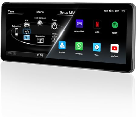 ATOTO 12,3 Autoradio Bluetooth CarPlay e Android Auto display, Compatibile con Audi Q5 B8/B8.5 2009-2016 Multimedia Radio, Mantiene Tutte le Funzionalità Originali, Navigatore Auto, AI, 2 BT, 4G LTE