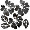 LICHENGTAI Miroir autocollant fleur miroir mural autocollants pour miroirs autocollants miroirs souples décoration murale pour placard, salle de sport, entrée de salon