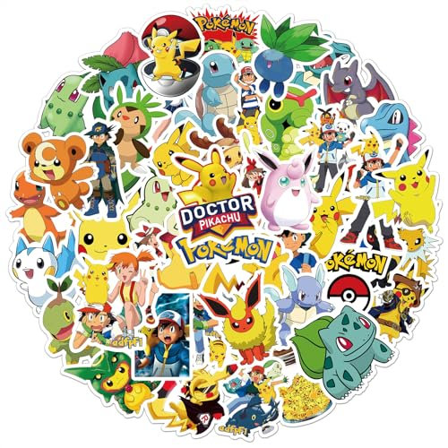 Flyftrey 50 Stück Sticker Set, Monster Graffiti Aufkleber Kinder, Wasserfest Sticker für Mädchen Jungen Koffer Skateboard Laptop Kühlschrank Fahrräder DIY Scrapbooking Spielzeug Deko Kindergeburtstag