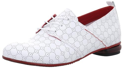 Simen 7507A Weiss/ROT Schnürschuhe weiß weiß