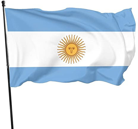 Bandera de Argentina, 3 x 5 pies, decoración para jardín y exterior