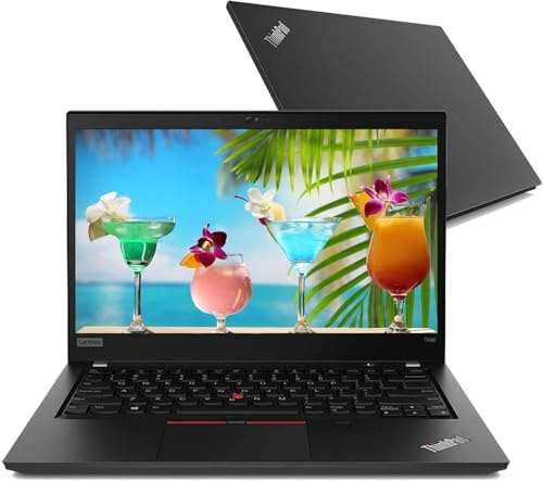 Lenovo ThinkPad T490 Ordinateur Portable, 14 HD d'entreprise, Intel Core i5-8365u, 16 Go de RAM, 256 Go de SSD, Type-C, HDMI, Clavier QWERTY US, Win11 Pro (Rénové)