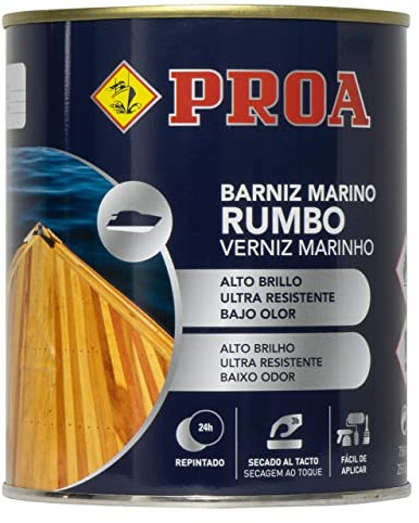 Proa. Barniz marino bajo en olor Proa, Transparente. 750 ML