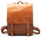 WYCY Vegan Sac À Dos En Cuir Vintage Ordinateur Portable Bookbag pour Femmes Hommes, Brun En Cuir Simili Sac À Dos Sac À Main Collège Schoolbag Week-end Voyage Daypack