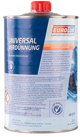 Nitro thinner, 1 litre, varnish, hardening, synthetic resin paint, drying accelerator, paint thinner, thinner, nitro, solvent.
