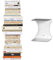 Flo.mar - Mensole da Muro Libreria Invisibile a Scomparsa - Mensole Sospese Porta Libri 17x15x20 cm - Scaffale da Parete Per Libri - Set Da Parete 1 pezzo