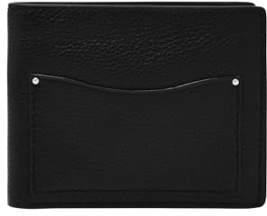 Fossil Brieftasche für Herren – Bifold Anderson Leder, Ml4577001 – 11,4 cm L x 1,3 cm B x 8,9 cm H