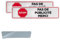 FloraVigo Interdiction de publicité, panneau de boîte aux lettres, étiquette de boîte aux lettres, 190 X 50 mm, aluminium brossé, épaisseur 3 mm, extérieur inox autocollant (2)