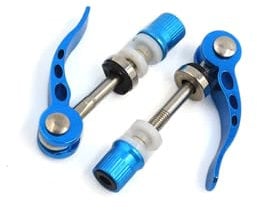 Motoforti Universal Blue Bike Bicycle Quick Release Clamp Seat Seatpost Skewer Bolt 2 Pcs Long-lasting