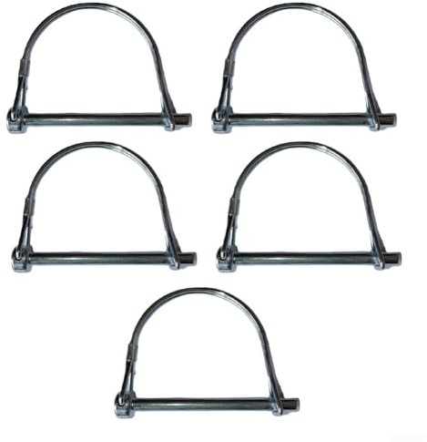 Rohr-Klappstift-Set mit zuverlässigen Federn, 5 Stück, für landwirtschaftliche Geräte und Transportlösungen (6 x 60)