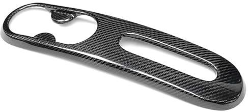 1 copertura per pannello del freno a mano per console centrale per Fiat 500 Abarth 2016-2023 in fibra di carbonio