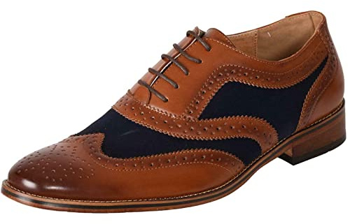 Roamers Boys 5 Eye Brogue Oxford Shoes