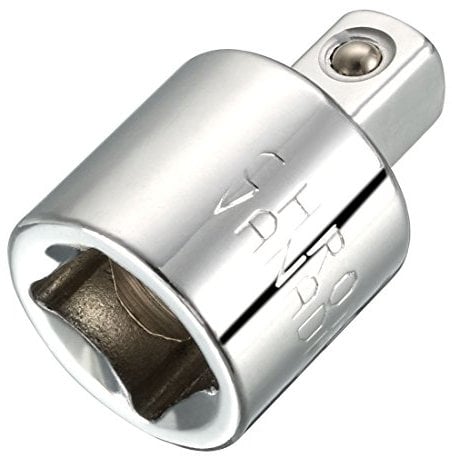 Sourcingmap 3/8 Inch Drive (F) x 1/4 Inch (M) Socket Reducer, Female to Male, Cr-V