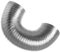 Ø 160mm Conducto de Aire Flexible para Campana Extractora, Aire Acondicionado, Extractor, Secadora - Manguera de Escape Semirrígida de 1.5m - Conductos de Ventilación - Aluminio