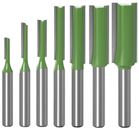 WSOOX 6mm gambo fresa set 7pcs fresa per scanalature frese lavorazione del legno fresa punte dritte per legno frese per router bit