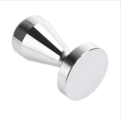 NEOUZA Kaffeemaschine Espresso Tamper Barista Kaffeepulver Bohnenpresse Edelstahl flacher Boden (49 mm)