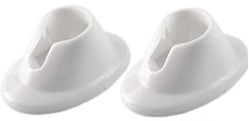 Froiny 2pcs Soft Rubber Nail Polish Bottle Holder Nail Art Manicure Tools Anti-spill Nail Polish Holder Desktop Nail Polish Base (white)