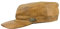 Black Jungle Castro Army Cap Leder Cap Military Cap Biker Kappe, One-Size (Sand, Einheitsgröße)