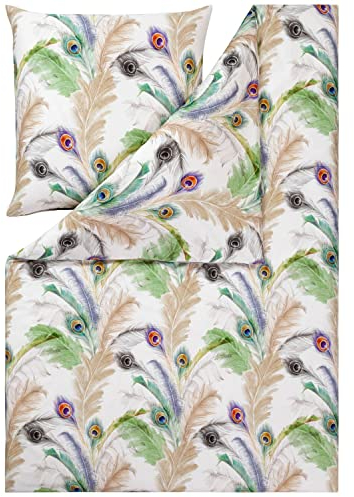 ESTELLA Mako-Satin Bettwäsche Feather Multicolor